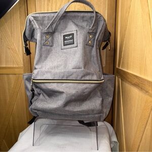 Source Unknown Gray Backpack Minimalist Design